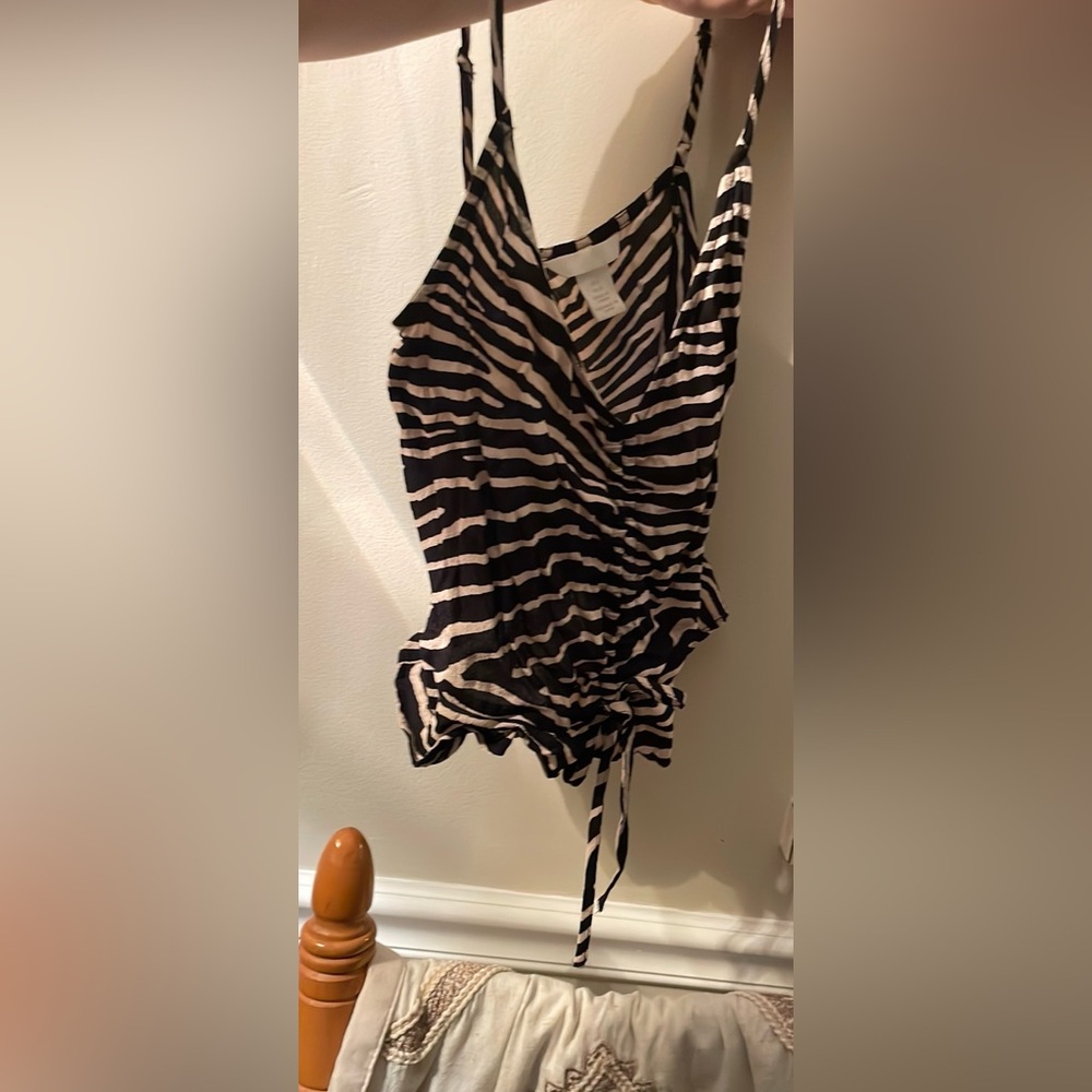 Zebra cropped cami